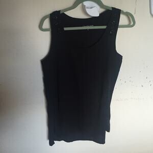 CALVIN KLEIN Black Sleeveless Blouse